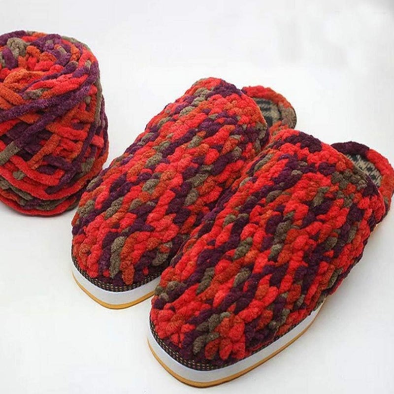 Chunky Yarn, Knit Chenille,500g/1.1lb Blanket,100% Polyester,Arm,DIY Wool,Hand Knitting for Throw Mat Hat Scarf - Image 2