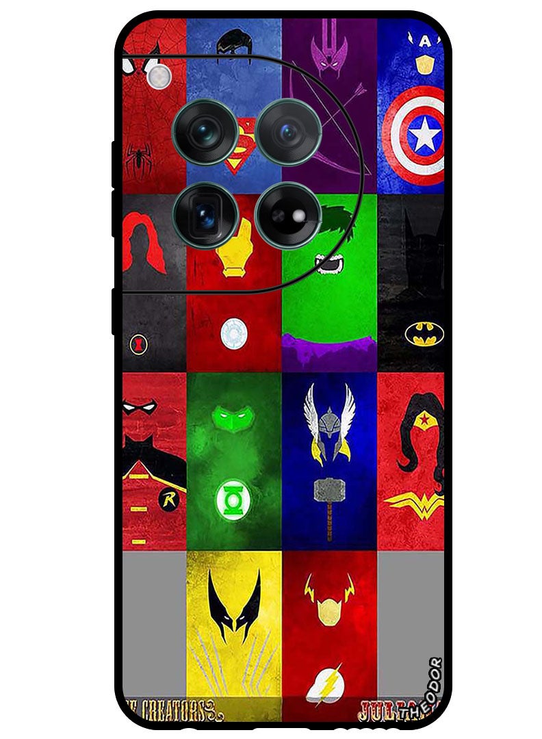 Theodor Protective Case Anti Scratch Shock Proof Bumper Cover For OnePlus 12 Faces - Image 1