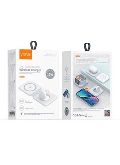 Vidvie Wireless 2 in1 Charger 15W - White  - Image 2