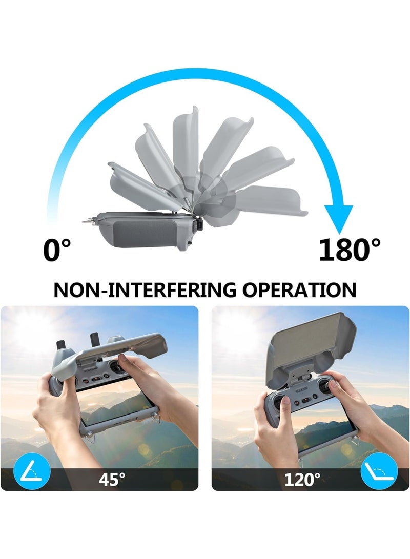 STARTRC RC 2 Sun Hood Screen Protector for DJI Mini 4 Pro Air 3, 2-IN-1 Sunshade Screen Cover Joysticks Protector for DJI RC 2 Remote Controller Protection Accessories - Image 4