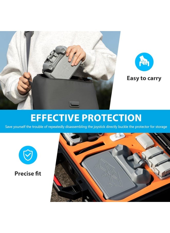 STARTRC RC 2 Sun Hood Screen Protector for DJI Mini 4 Pro Air 3, 2-IN-1 Sunshade Screen Cover Joysticks Protector for DJI RC 2 Remote Controller Protection Accessories - Image 5