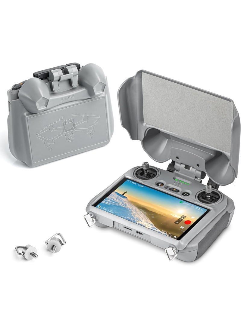 STARTRC RC 2 Sun Hood Screen Protector for DJI Mini 4 Pro Air 3, 2-IN-1 Sunshade Screen Cover Joysticks Protector for DJI RC 2 Remote Controller Protection Accessories - Image 1