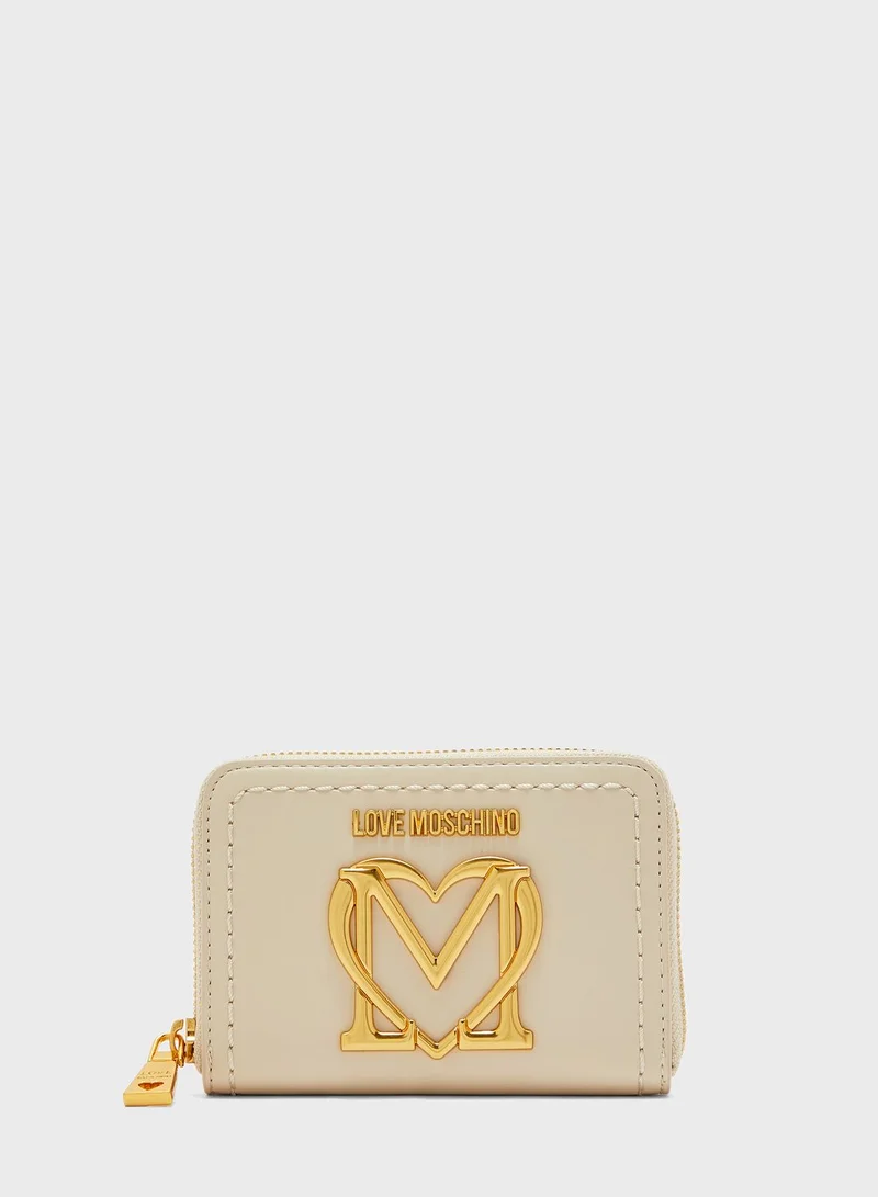 Love Moschino Quilted Zip Around Purse
