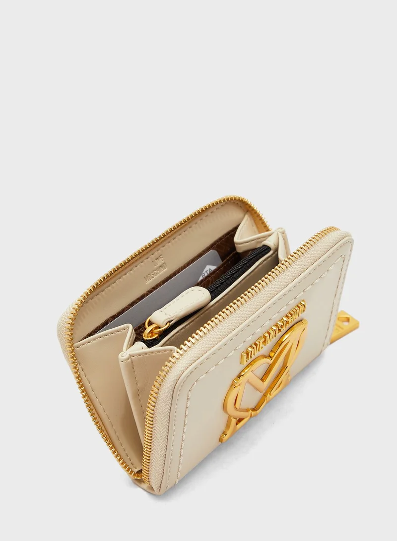 Love Moschino Quilted Zip Around Purse