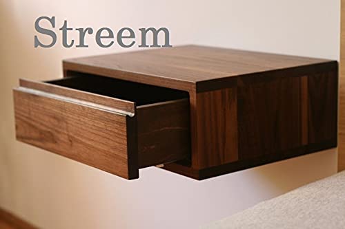 Streem Furniture Wooden Bedside Table for Bedroom | Wooden Nightstand Lamp Table with 1 Drawer (Style-01) - Image 3