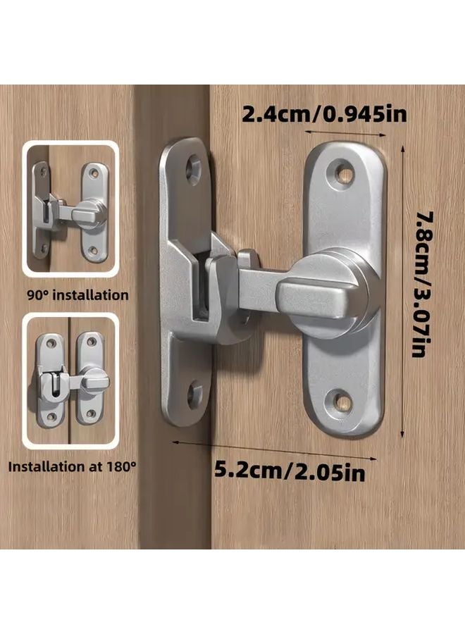 Heavy Duty Security Door Lock Handle Black Anti Pry Lock 90 180 Degree Adjustable - Image 4