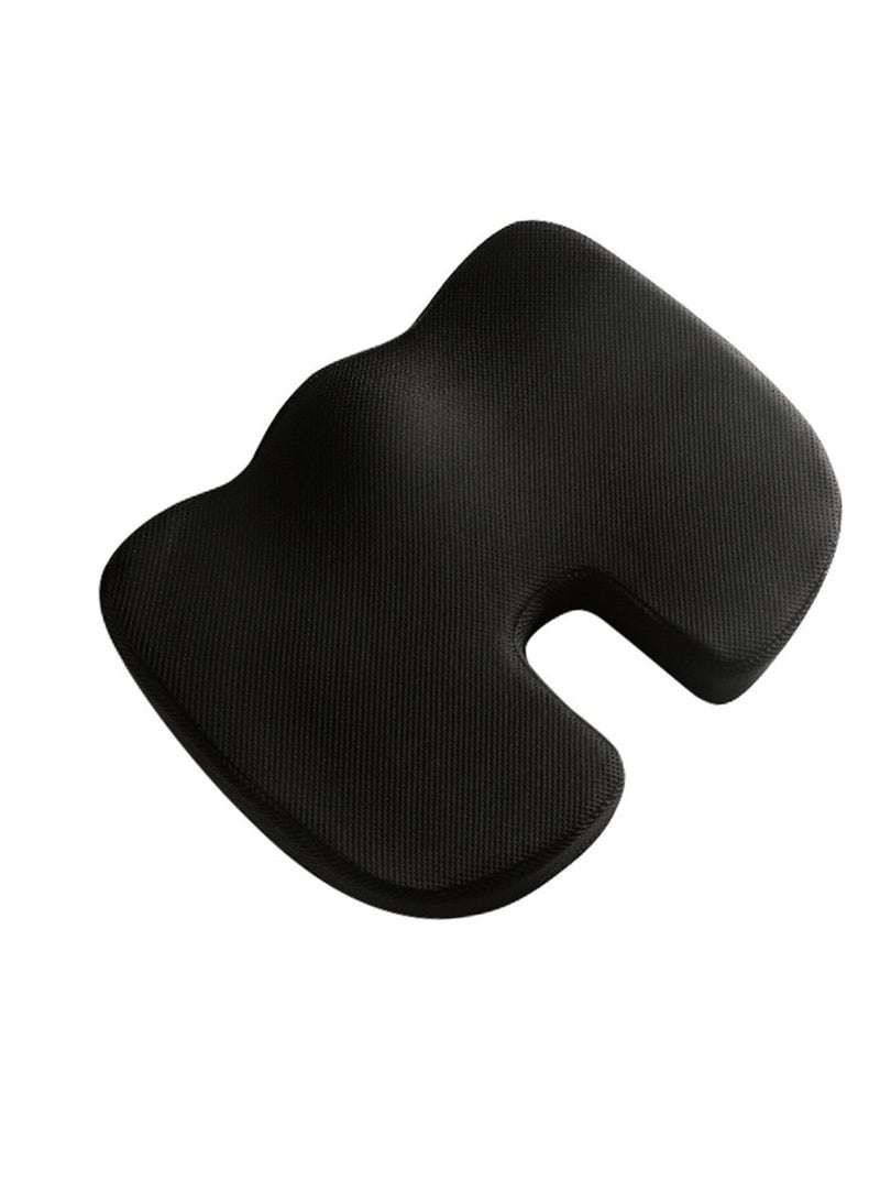 EqiEch 3D Mesh Covering Breathable Ergonomic Gel Enhanced Seat Memory Foam Black Cushion Is Ideal For Relieving Sciatica