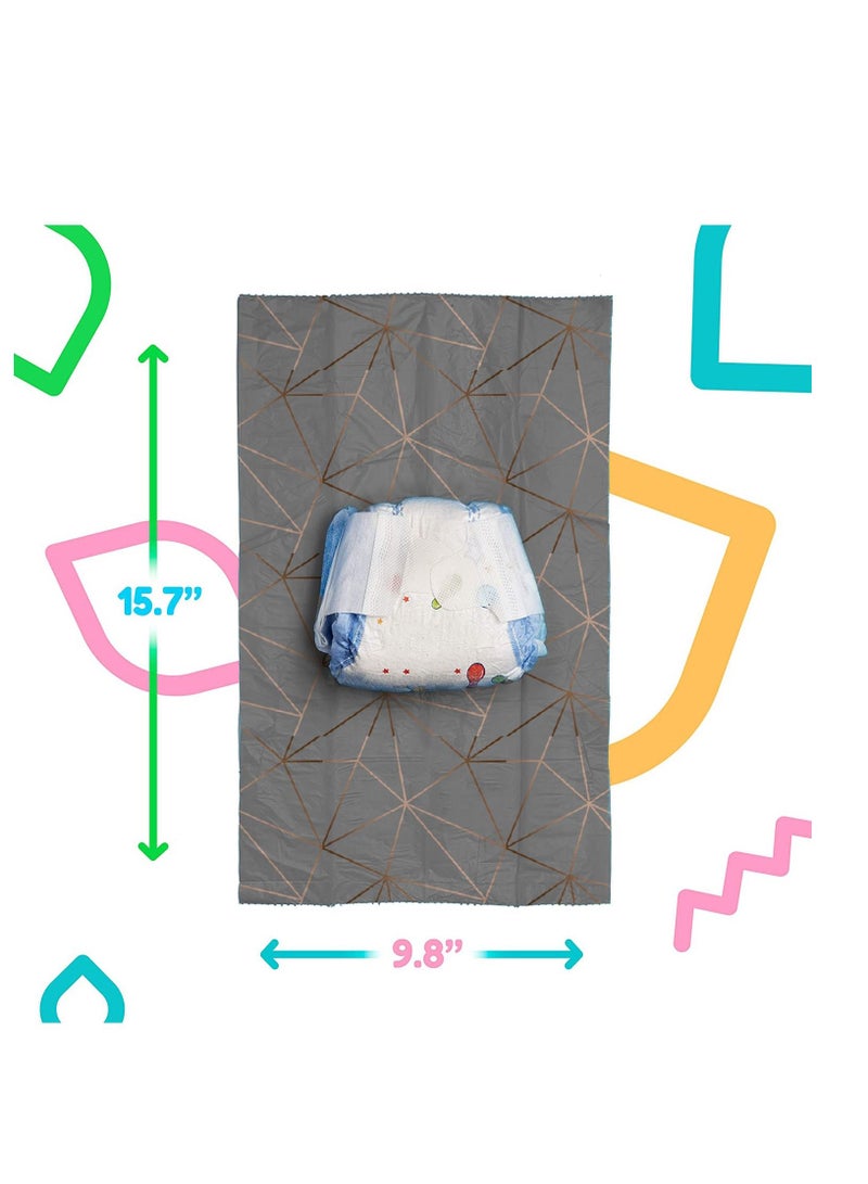 LuQu Diaper Bag Dispenser Refills Disposable Unscented Waste Bags-Pack of 2  - Image 4
