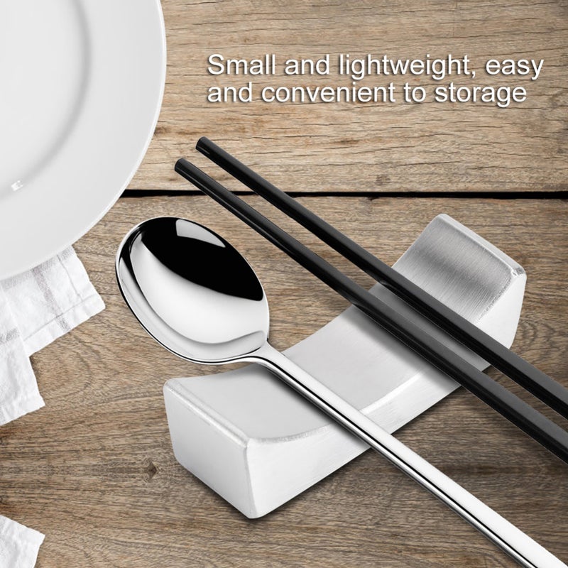 Stainless Steel Chopstick Holder: Food Grade Durable Rust-Proof Non-Stick Easy Clean Small Lightweight Stylish Utensil Holder for Kitchen Dinnerware Storage - Image 1