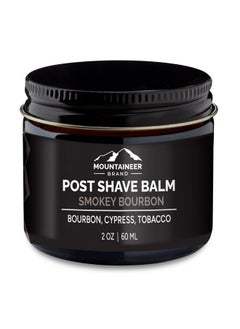 All Natural Post Shave Balm | Soothes, Cools, And Refreshes Sensitive Skin After Shaving | Aftershave Lotion For Men | Calms Irritation | Smokey Bourbon Scent | 2Oz