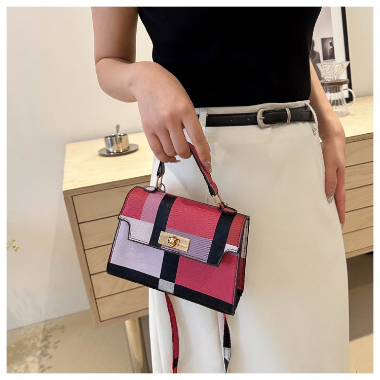 Colorful Prellis Bag Women'S 2024 Spring New Niche Design Handbag Retro High Color Value Crossbody Small Square Bag - Image 5