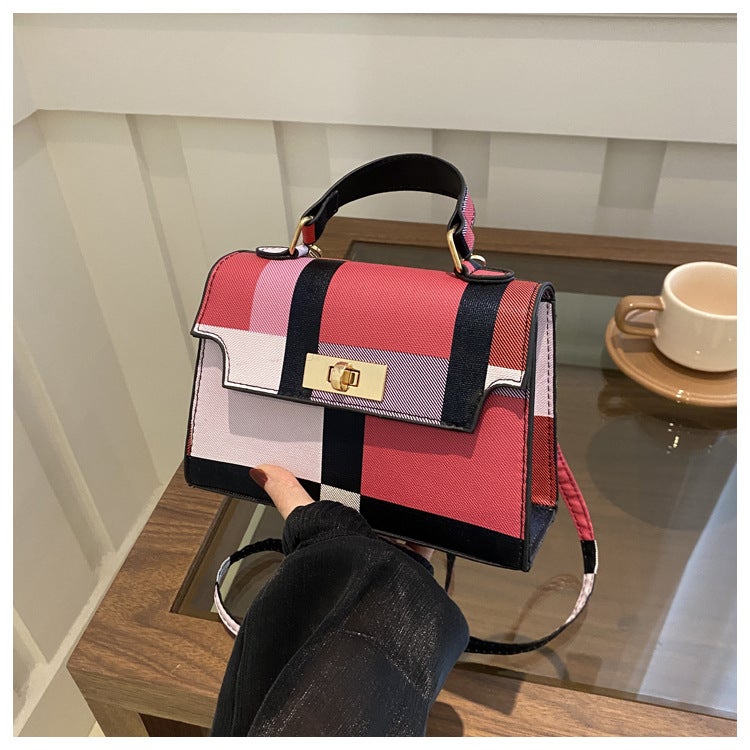 Colorful Prellis Bag Women'S 2024 Spring New Niche Design Handbag Retro High Color Value Crossbody Small Square Bag - Image 3