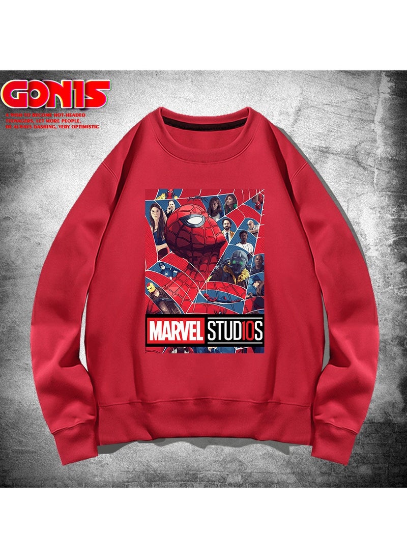 KUYING New Spider Man Printed Long Sleeve T-shirt  - Image 1