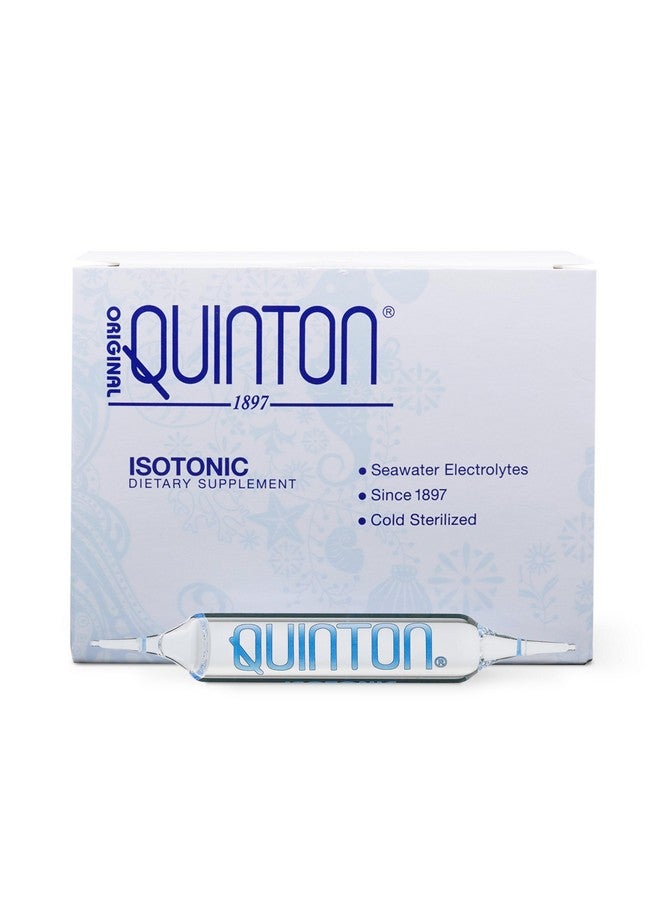 Quicksilver Scientific Original Quinton Isotonic Solution with Sea Water Minerals + Alpine Spring Water - Liquid Hydration, Electrolyte + Multi Minerals Supplement (30 Single Serving Vials) - Image 1