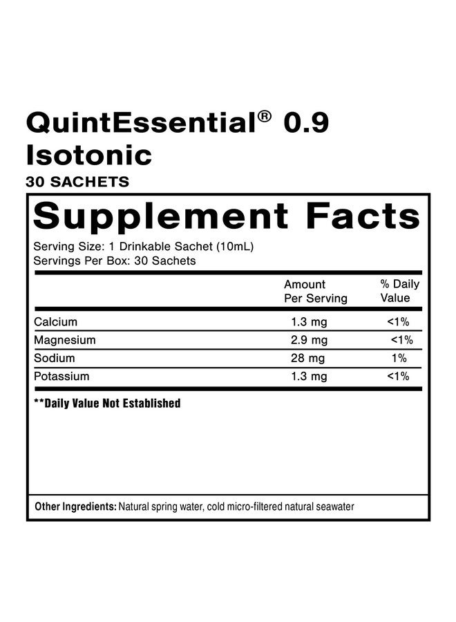 Quicksilver Scientific Original Quinton Isotonic Solution with Sea Water Minerals + Alpine Spring Water - Liquid Hydration, Electrolyte + Multi Minerals Supplement (30 Single Serving Vials) - Image 2