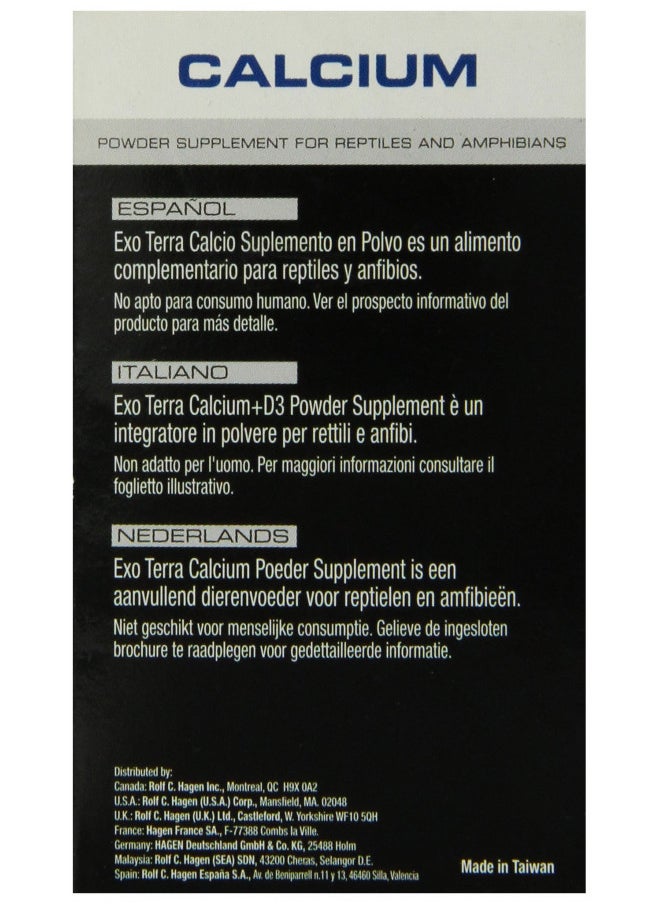 Exo Terra Exo Terra Calcium Powder Supplement for Reptiles and Amphibians, 3.2 Oz., PT 1851  - Image 2