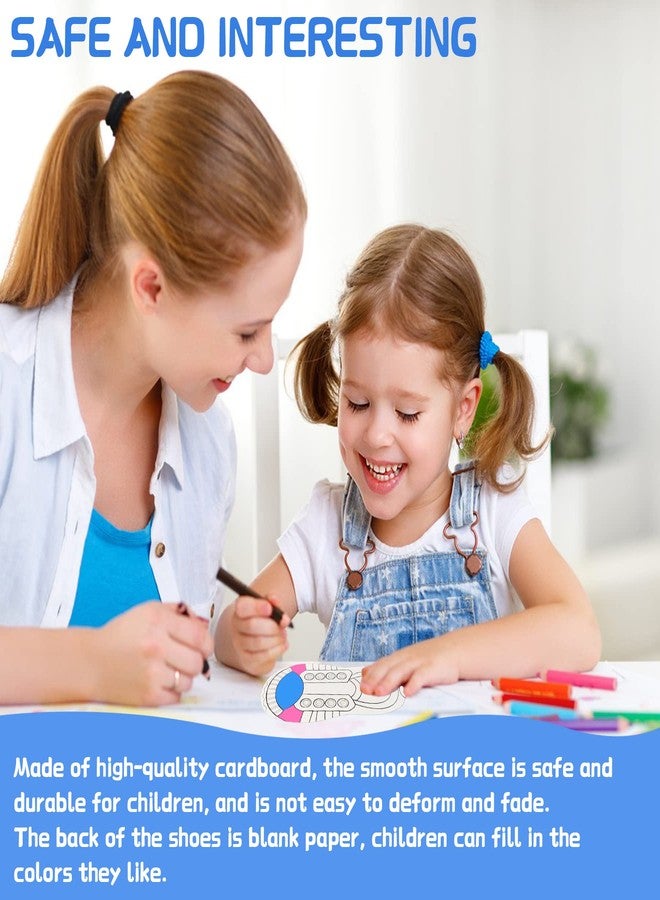 ZAKVOOR 12 Sets of Shoelace Threading Teaching Toys Learn to Tie Shoelaces Kindergarten Early Educational Rope Practice Bowknot Painting Puzzle Toys for Kids Toddlers - Image 5