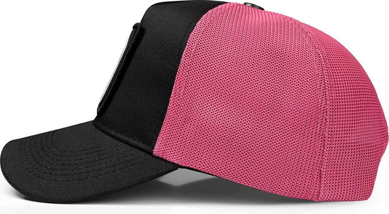 بلاك بورك V1 Trucker Horse - Unisex Black-Pink Hat with Code 5 Logo