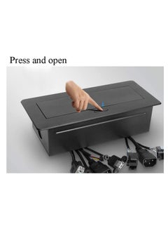 Next Life Pop up Desktop Power Socket,Multimedia Socket Table socket with 2 Power, USB Data, Telephone, Internet, VGA, HDMI, 3.5 Audio for Office  - Image 4