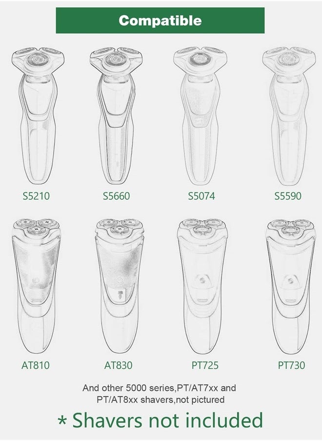 JOVNO - SH50/52 Replacement Heads for Philips Norelco Series 5000 Shavers, AquaTouch, PowerTouch, 3Pack MultiPrecision Shaving Heads for Philips Norelco 5100 5210 5300 5590 5660 PT725 AT830 Electric Shaver - Image 1