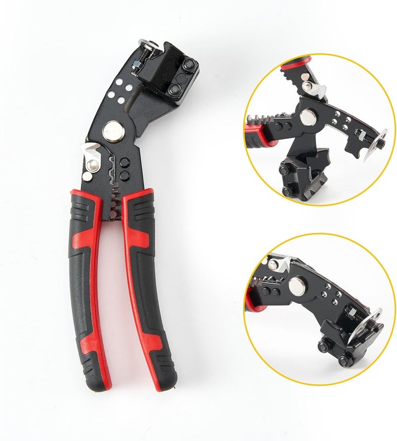 Zikra Wire Stripper Tool, Automatic Wire Stripper, Self-Adjusting Wire Stripper, Insulation Wire Crimper, Cable Stripper, Cutting Pliers Wiring Tool Multi-Function Hand Tool, Heavy Duty - Image 4