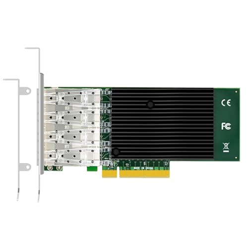 GLOTRENDS ST7219 10Gb Network Card with 4 SFP+ Port, Intel X710-BM1 Controller, DPDK Optimized, Virtualization & iSCSI Support - Image 1