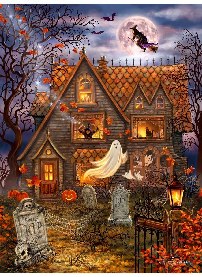 Springbok Springbok Halloween Haunted House - 1000 Piece Jigsaw Puzzle for Adults - Made in USA  - Image 1