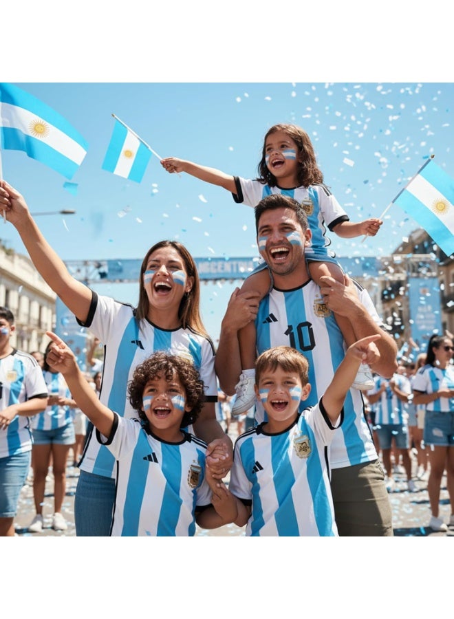Argentina Face Paint Sticks  White & Light Blue Flag Makeup for Sports Fans, Kids & Parties | Easy Apply Football Face Paint - Image 5