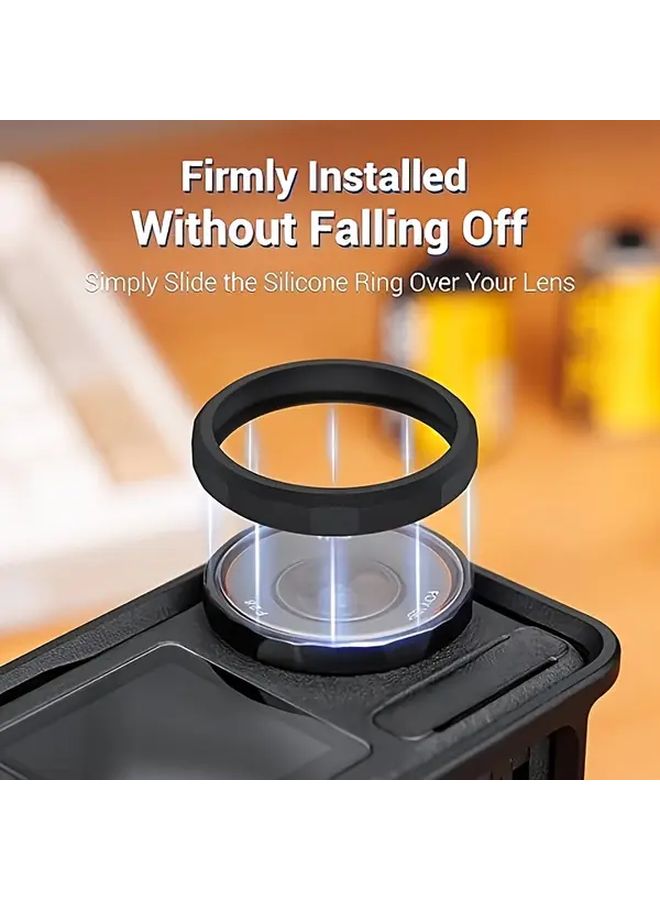 5pcs JJC Silicone Lens Protector Rings for DJI Osmo Action 5 Pro 4 3 Scratch Impact Resistant - Image 4