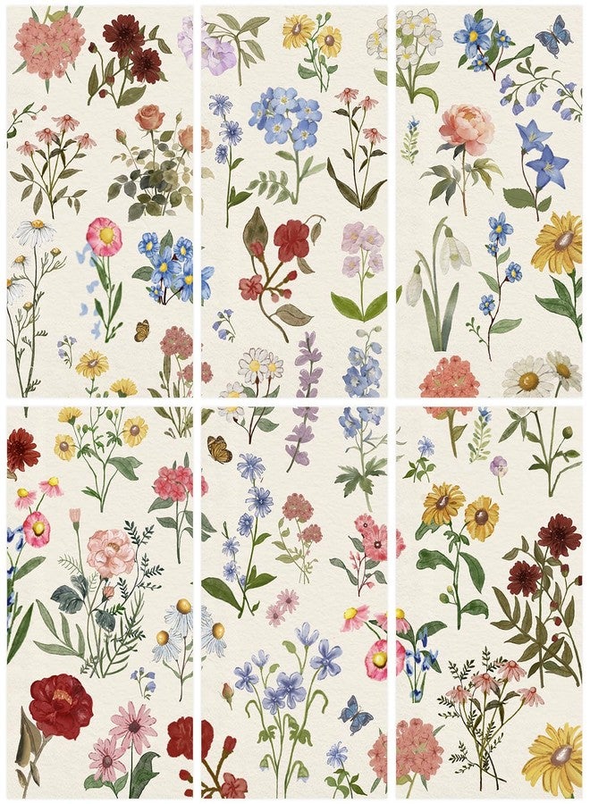 Quera 100 Pcs Floral Paper Napkins Watercolor Flower Disposable Paper Hand Towels Vintage Spring Plants Guest Napkins for Wedding Birthday Table Decor Party Supplies，4.3"*7.8" - Image 1