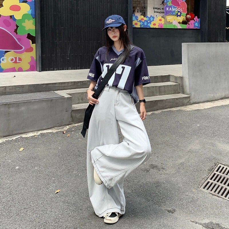 Unisex Classic Denim Jeans Loose Fit Daily Outdoor Wear - Image 5