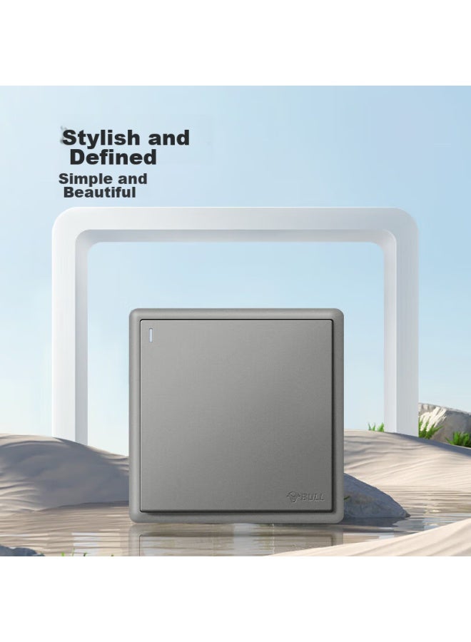 Bull Switch Socket G36 Series, Single Pole Double Throw Switch G36k112, Gray, Concealed Installatio - Image 3
