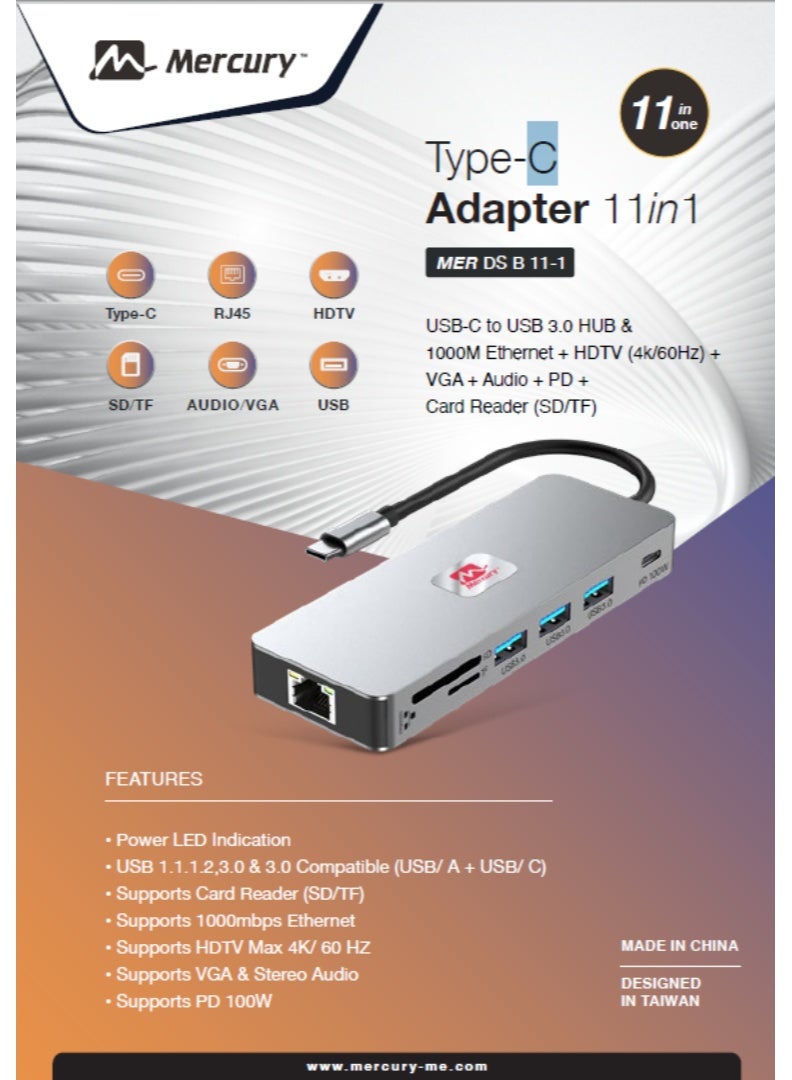 Mercury 11 in 1 USB-C Docking Station - Image 4