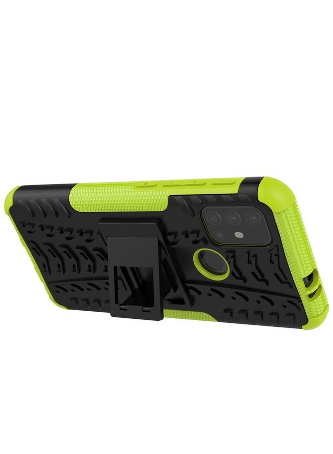 S-TOP Case For Motorola Moto G30 Tire Texture Shockproof TPU+PC Protective Case with Holder - Image 4