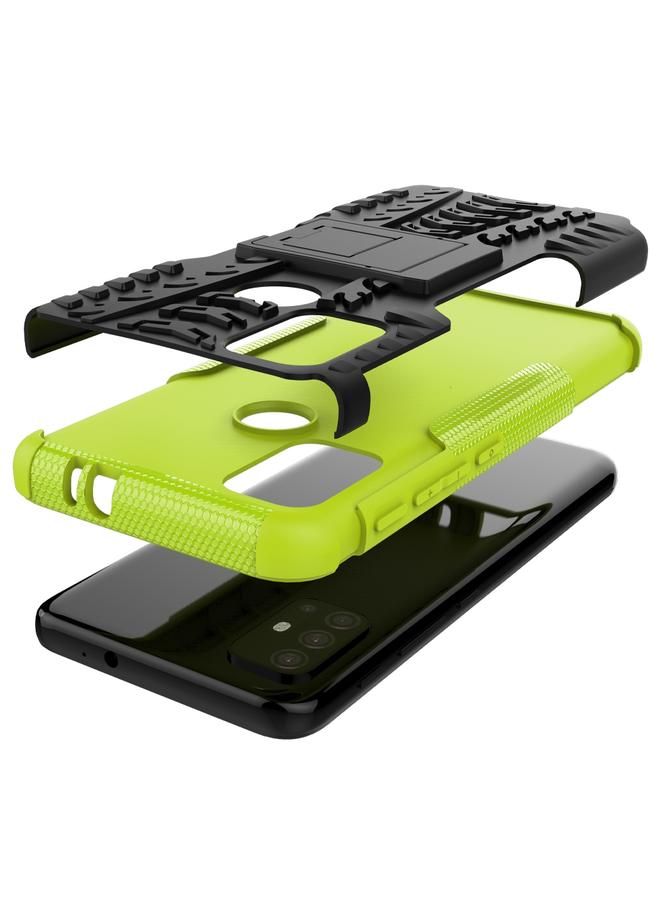 S-TOP Case For Motorola Moto G30 Tire Texture Shockproof TPU+PC Protective Case with Holder - Image 5