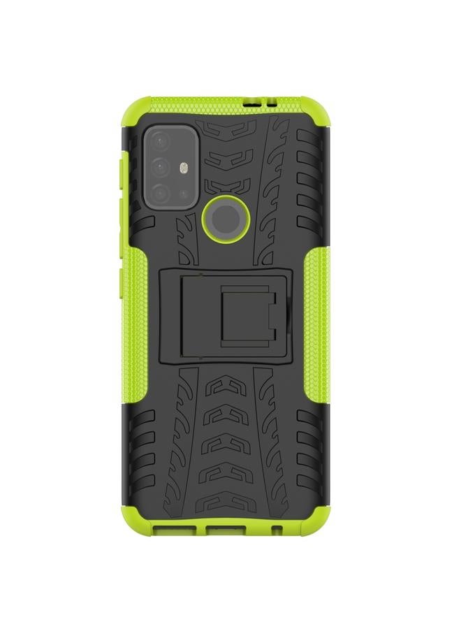 S-TOP Case For Motorola Moto G30 Tire Texture Shockproof TPU+PC Protective Case with Holder - Image 2