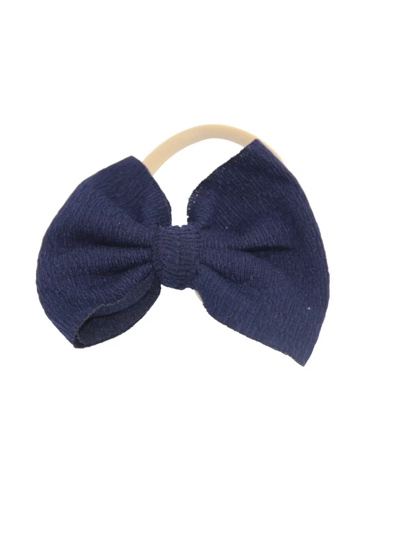 دىدانيالا Layla Glasses and Bow Barrette Ponytail Set For Babies and Girls - Navy Blue