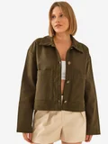 Bianco Lucci Khaki Green