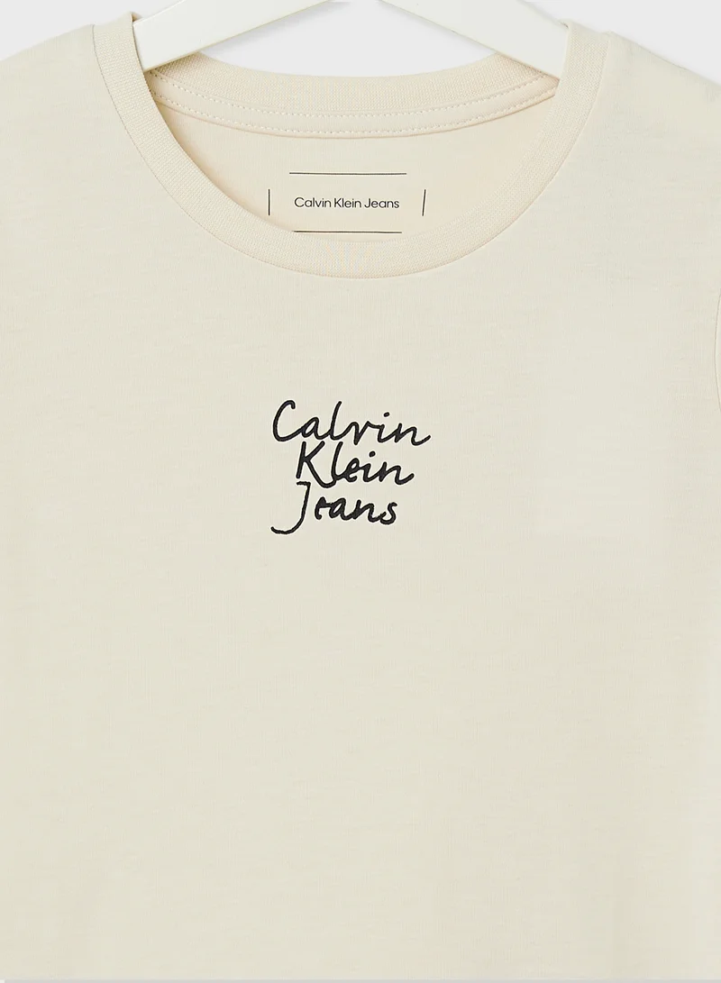 Calvin Klein Jeans Kids Graphic Logo Slim T-Shirt