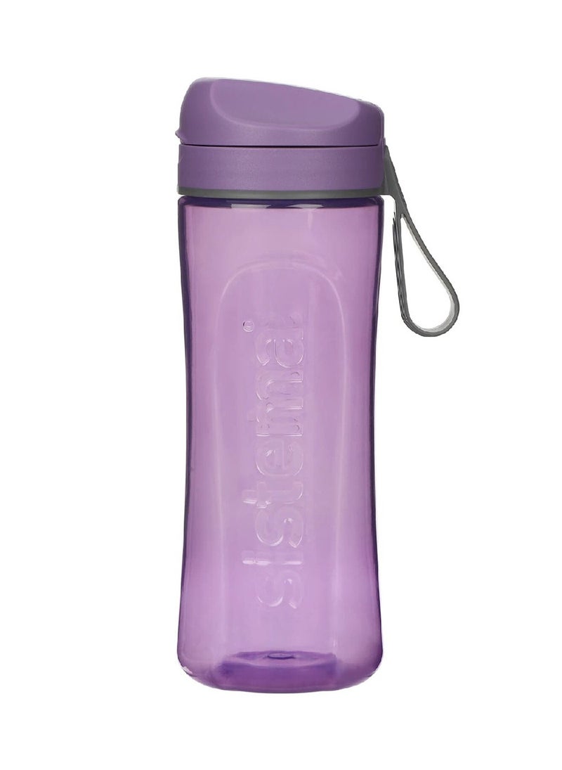 Sistema 600ml Tritan Swift Bottle (Purple): Lightweight & Durable - Great for Gym & Fitness Activities - Leakproof, BPA-Free & Easy to Clean , Made In New Zealand - Image 3