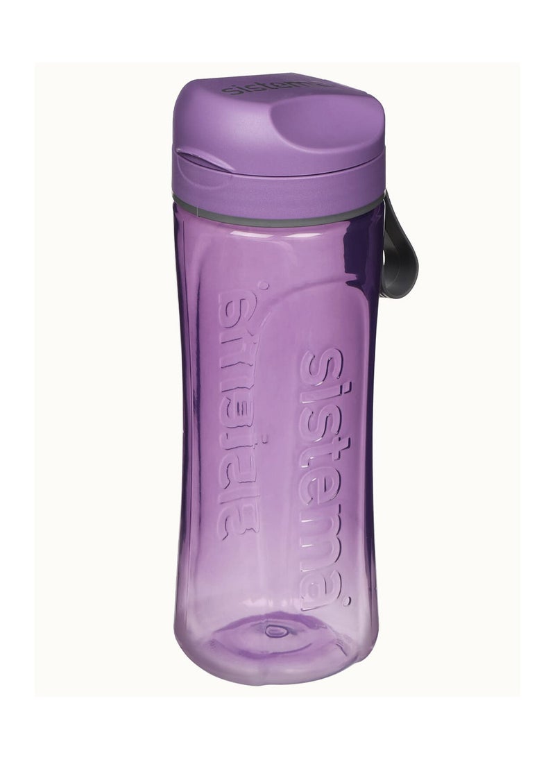 Sistema 600ml Tritan Swift Bottle (Purple): Lightweight & Durable - Great for Gym & Fitness Activities - Leakproof, BPA-Free & Easy to Clean , Made In New Zealand - Image 2