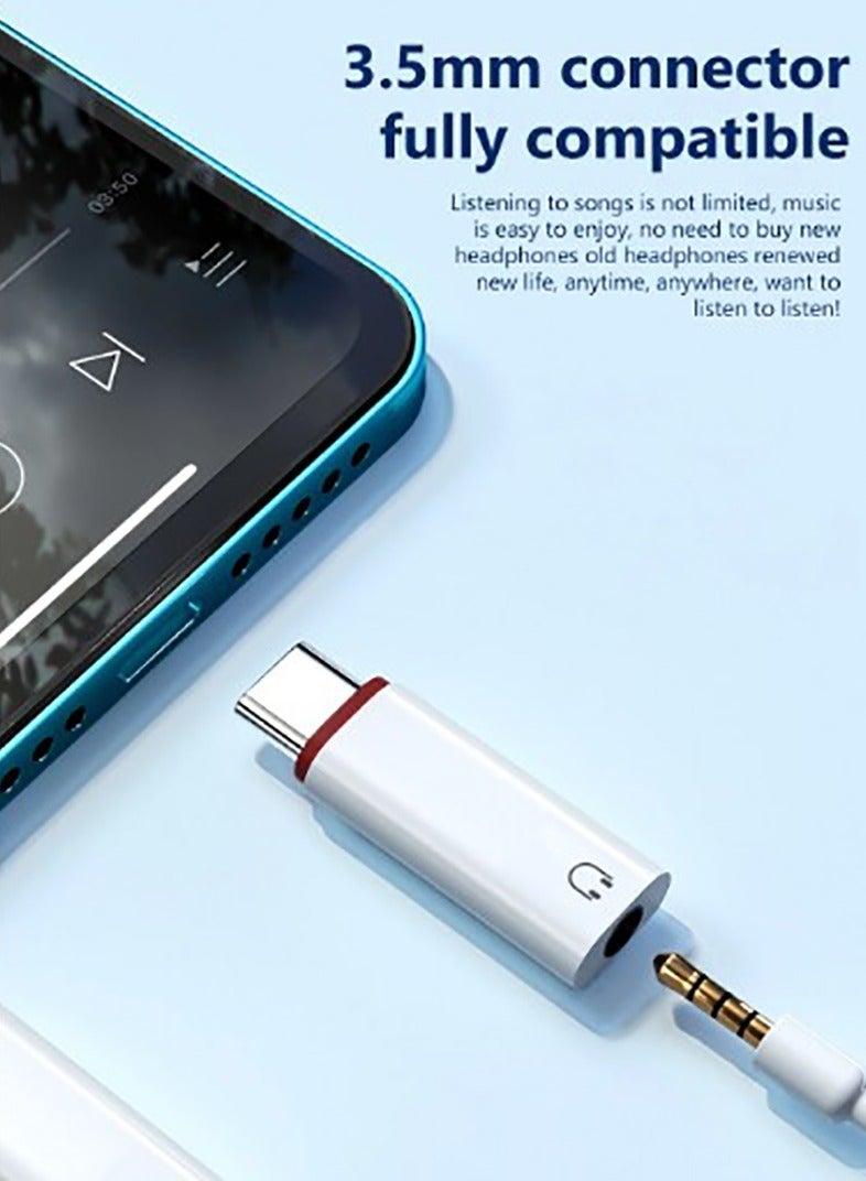 USB C to 3.5mm Audio Headphone Adapter, USB Typc C to 3.5mm Aux Adapter, Support Voice Function Compatible with iPhone 16/15 Plus/16/15 Pro Max Samsung GalaxyS24 S23 Plus 1Pack  - Image 5