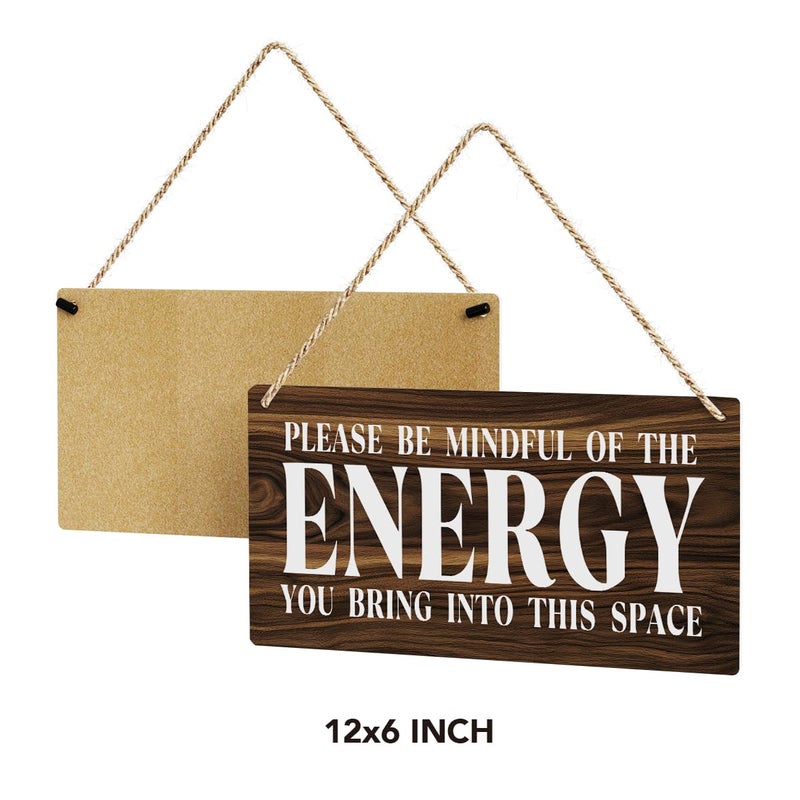 SENJIAN Inspirational Zen Wall Art  Positive Affirmations Wall Decor  Meditation Room Decor Spa Decor Spiritual Wall Art Decor Hanging Sign Wood Plaque Block for Home Office Bathroom Bedroom - Image 3