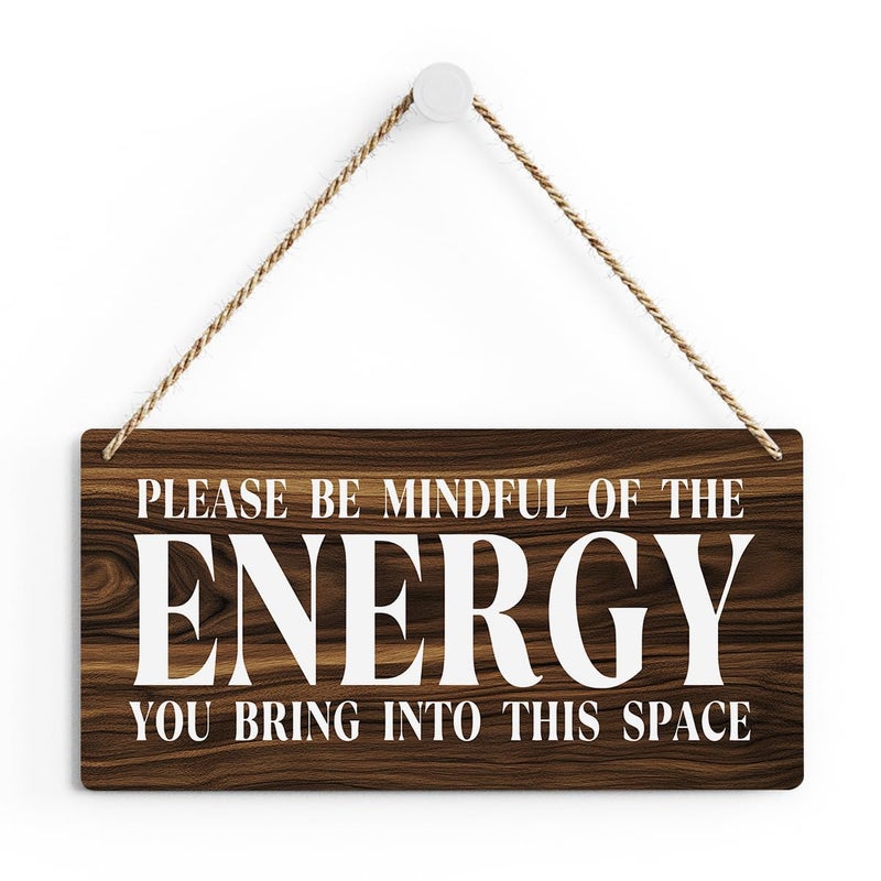 SENJIAN Inspirational Zen Wall Art  Positive Affirmations Wall Decor  Meditation Room Decor Spa Decor Spiritual Wall Art Decor Hanging Sign Wood Plaque Block for Home Office Bathroom Bedroom - Image 1