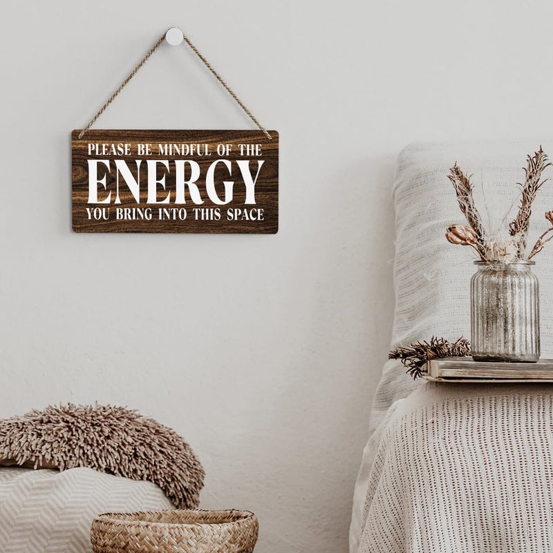 SENJIAN Inspirational Zen Wall Art  Positive Affirmations Wall Decor  Meditation Room Decor Spa Decor Spiritual Wall Art Decor Hanging Sign Wood Plaque Block for Home Office Bathroom Bedroom - Image 5
