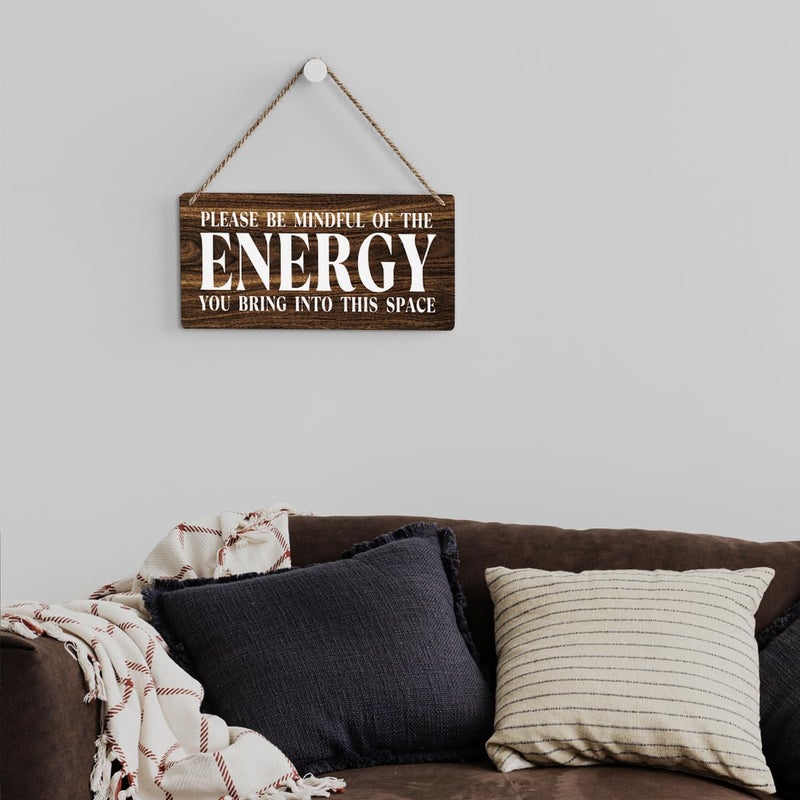 SENJIAN Inspirational Zen Wall Art  Positive Affirmations Wall Decor  Meditation Room Decor Spa Decor Spiritual Wall Art Decor Hanging Sign Wood Plaque Block for Home Office Bathroom Bedroom - Image 4