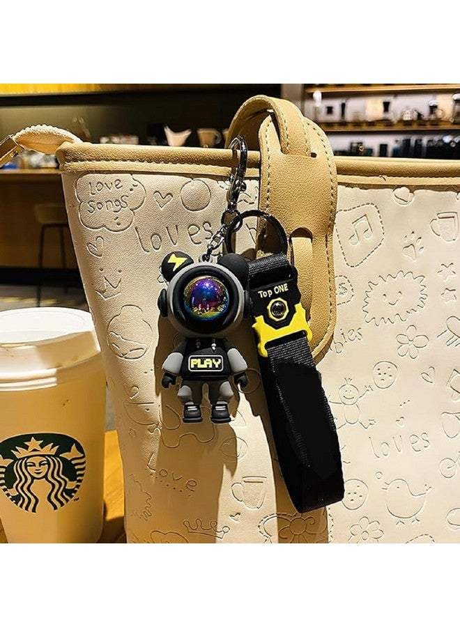 Epsilon مفتاح مزدوج على شكل رائد فضاء إبسيلون - سلسلة مفاتيح سيليكون متعددة الاستخدامات لشخصيات كرتونية لطيفة للأولاد والبنات - حلقة مفاتيح مثالية للمنزل، حقائب الطلاب، المحافظ، وإكسسوارات السيارات - Image 5