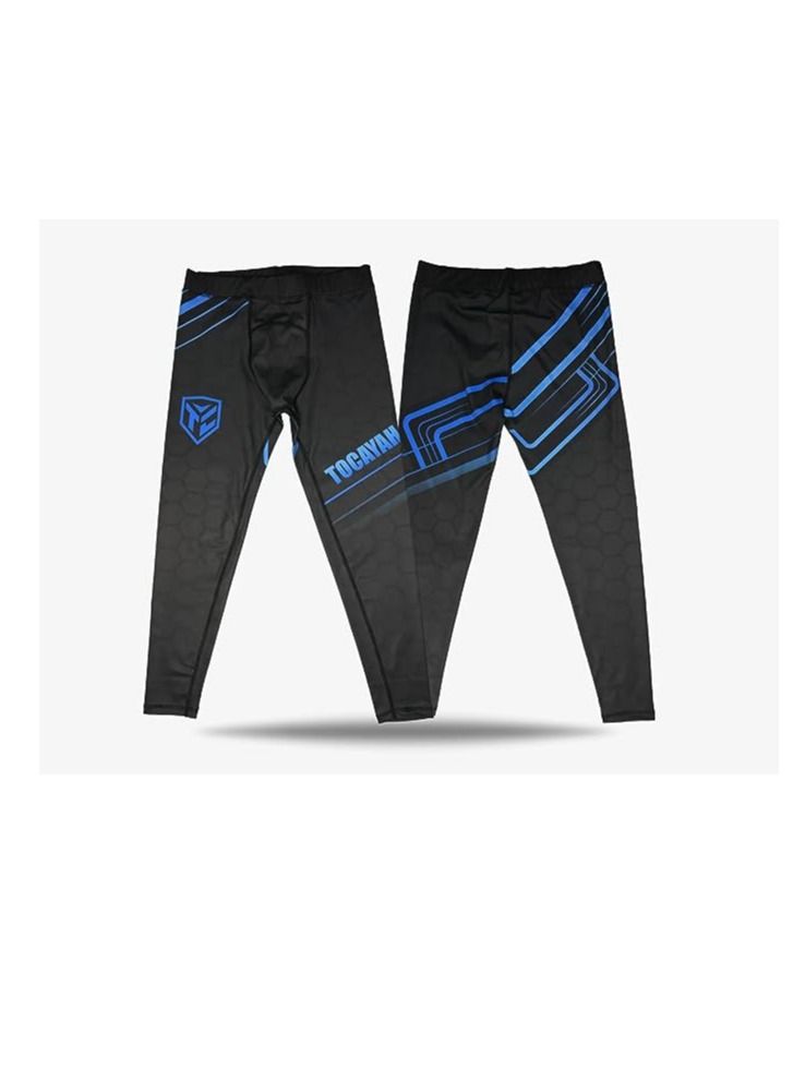 TOCAYAH Tocayah Octagon Spats Jiu Jitsu Spats Tights | Mens Compression Base Layer Leggings Workout Martial Arts Pants - Image 2
