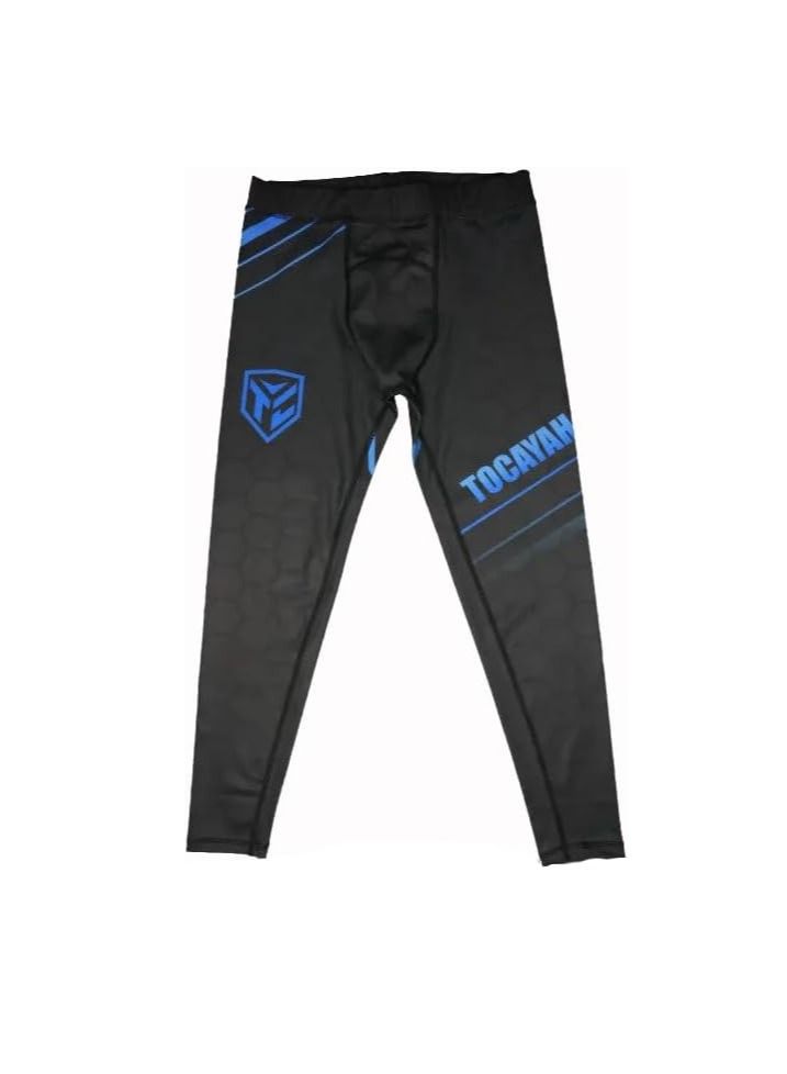 TOCAYAH Tocayah Octagon Spats Jiu Jitsu Spats Tights | Mens Compression Base Layer Leggings Workout Martial Arts Pants - Image 1