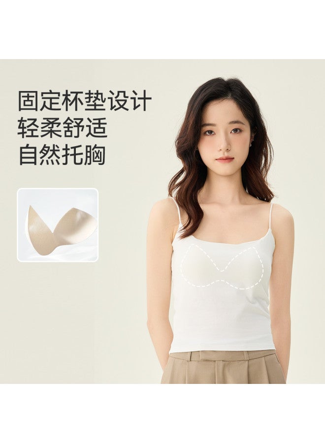 MIIOW U-Neck Thin Straps High Elasticity Padded Back-Smoothing Camisole Undershirt - Image 3